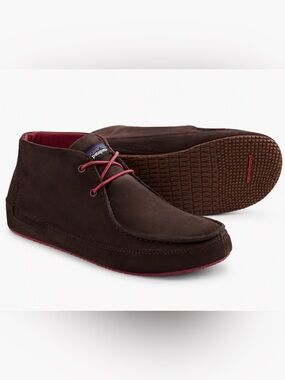 Patagonia Advocate Chukka Boots Men’s 12 Brown burgundy nubuck Leather Moc Toe